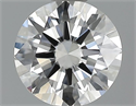 0.50 Carats, Round Diamond with Excellent Cut, H Color, VVS2 Clarity and Certified by GIA