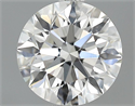 0.50 Carats, Round Diamond with Excellent Cut, H Color, VVS2 Clarity and Certified by GIA