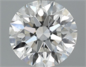 0.71 Carats, Round Diamond with Excellent Cut, F Color, VVS1 Clarity and Certified by GIA