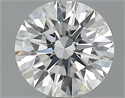 0.37 Carats, Round Diamond with Excellent Cut, F Color, VVS1 Clarity and Certified by GIA