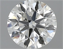 0.65 quilates, Redondo Diamante , Color D, claridad VVS2 y certificado por GIA