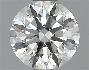 Picture of 0.51 Carats, Round Diamond with Excellent Cut, H Color, VVS2 Clarity and Certified by GIA