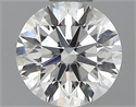 0.45 quilates, Redondo Diamante , Color H, claridad VVS2 y certificado por GIA
