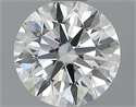 0.72 Carats, Round Diamond with Excellent Cut, F Color, VVS1 Clarity and Certified by GIA