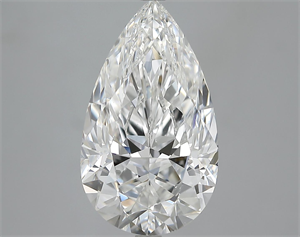 Picture of 5.12 Carats, Pear Diamond with  Cut, F Color, VS2 Clarity and Certified by GIA