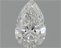 0.52 Carats, Pear Diamond with  Cut, F Color, VS1 Clarity and Certified by GIA
