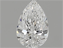 0.57 Carats, Pear Diamond with  Cut, E Color, VS2 Clarity and Certified by GIA