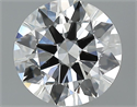 0.76 quilates, Redondo Diamante , Color H, claridad VVS1 y certificado por GIA