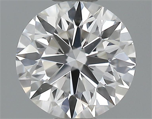 Picture of 0.35 Carats, Round Diamond with Excellent Cut, E Color, VVS2 Clarity and Certified by GIA