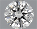 0.37 Carats, Round Diamond with Excellent Cut, H Color, VVS1 Clarity and Certified by GIA