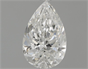 0.71 Carats, Pear Diamond with  Cut, F Color, IF Clarity and Certified by GIA