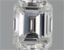 5.68 Carats, Princess Diamond with  Cut, I Color, VVS1 Clarity and Certified by GIA