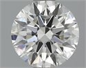 0.51 Carats, Round Diamond with Excellent Cut, H Color, VVS2 Clarity and Certified by GIA