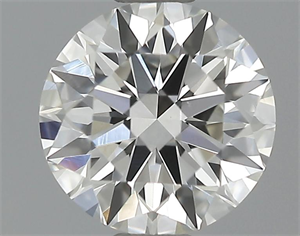 Picture of 0.51 Carats, Round Diamond with Excellent Cut, H Color, VVS2 Clarity and Certified by GIA