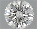 0.51 quilates, Redondo Diamante , Color H, claridad VVS1 y certificado por GIA
