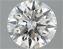 0.51 quilates, Redondo Diamante , Color H, claridad VVS1 y certificado por GIA