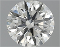0.70 Carats, Round Diamond with Excellent Cut, H Color, VVS2 Clarity and Certified by GIA