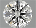 0.34 Carats, Round Diamond with Excellent Cut, H Color, VVS2 Clarity and Certified by GIA