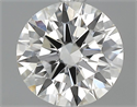 0.52 quilates, Redondo Diamante , Color H, claridad VVS2 y certificado por GIA