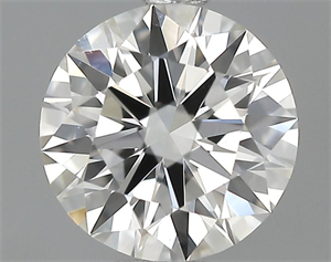 Picture of 0.52 Carats, Round Diamond with Excellent Cut, H Color, VVS2 Clarity and Certified by GIA