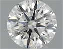0.30 Carats, Round Diamond with Excellent Cut, H Color, VVS1 Clarity and Certified by GIA