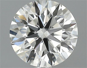 Picture of 0.50 Carats, Round Diamond with Excellent Cut, H Color, VVS1 Clarity and Certified by GIA