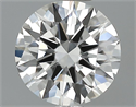 0.50 quilates, Redondo Diamante , Color H, claridad VVS1 y certificado por GIA