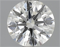 0.50 quilates, Redondo Diamante , Color H, claridad VVS1 y certificado por GIA
