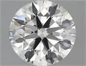 0.87 Carats, Round Diamond with Excellent Cut, F Color, VVS2 Clarity and Certified by GIA