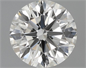 0.80 Carats, Round Diamond with Excellent Cut, H Color, VVS1 Clarity and Certified by GIA