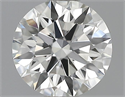 0.37 Carats, Round Diamond with Excellent Cut, H Color, VVS1 Clarity and Certified by GIA