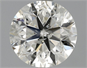 1.70 Carats, Round Diamond with Excellent Cut, G Color, SI2 Clarity and Certified by EGL
