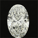 2.03 Carats, Oval Diamond with  Cut, G Color, VS2 Clarity and Certified by EGL