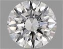 0.72 quilates, Redondo Diamante , Color D, claridad VVS1 y certificado por GIA