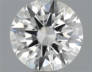 Picture of 0.53 Carats, Round Diamond with Excellent Cut, H Color, VVS1 Clarity and Certified by GIA