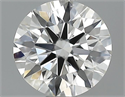 0.50 Carats, Round Diamond with Excellent Cut, H Color, VVS1 Clarity and Certified by GIA
