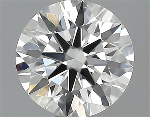Picture of 0.50 Carats, Round Diamond with Excellent Cut, H Color, VVS1 Clarity and Certified by GIA