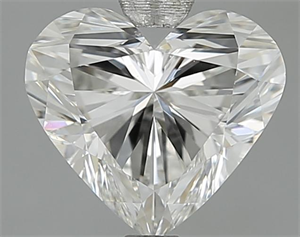 Picture of 2.01 Carats, Heart Diamond with  Cut, H Color, VS1 Clarity and Certified by GIA