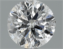 0.91 Carats, Round Diamond with Excellent Cut, D Color, SI2 Clarity and Certified by EGL