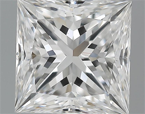 Picture of 1.60 Carats, Princess Diamond with  Cut, E Color, VS1 Clarity and Certified by GIA