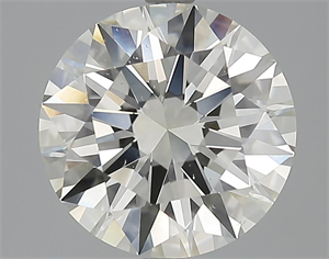 Picture of 3.20 Carats, Round Diamond with Excellent Cut, J Color, VS2 Clarity and Certified by GIA