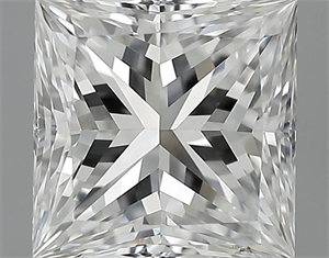 Picture of 1.00 Carats, Princess Diamond with  Cut, F Color, VS2 Clarity and Certified by GIA