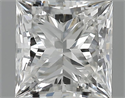 1.00 Carats, Princess Diamond with  Cut, F Color, VS2 Clarity and Certified by GIA