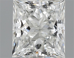 Picture of 0.72 Carats, Princess Diamond with  Cut, F Color, VVS2 Clarity and Certified by GIA