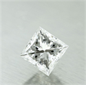 0.70 Carats, Princess Diamond with  Cut, F Color, VVS2 Clarity and Certified by GIA