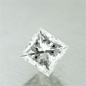 Picture of 0.70 Carats, Princess Diamond with  Cut, F Color, VVS2 Clarity and Certified by GIA