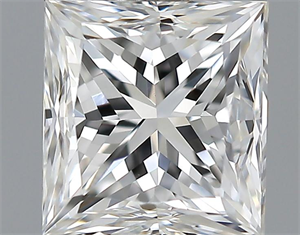 Picture of 0.70 Carats, Princess Diamond with  Cut, E Color, VVS1 Clarity and Certified by GIA