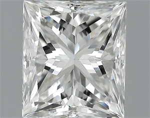 Picture of 0.78 Carats, Princess Diamond with  Cut, H Color, VVS2 Clarity and Certified by GIA