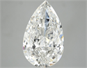 7.03 Carats, Pear Diamond with  Cut, F Color, VS2 Clarity and Certified by GIA