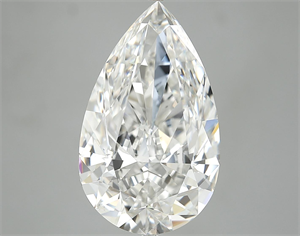 Picture of 7.03 Carats, Pear Diamond with  Cut, F Color, VS2 Clarity and Certified by GIA